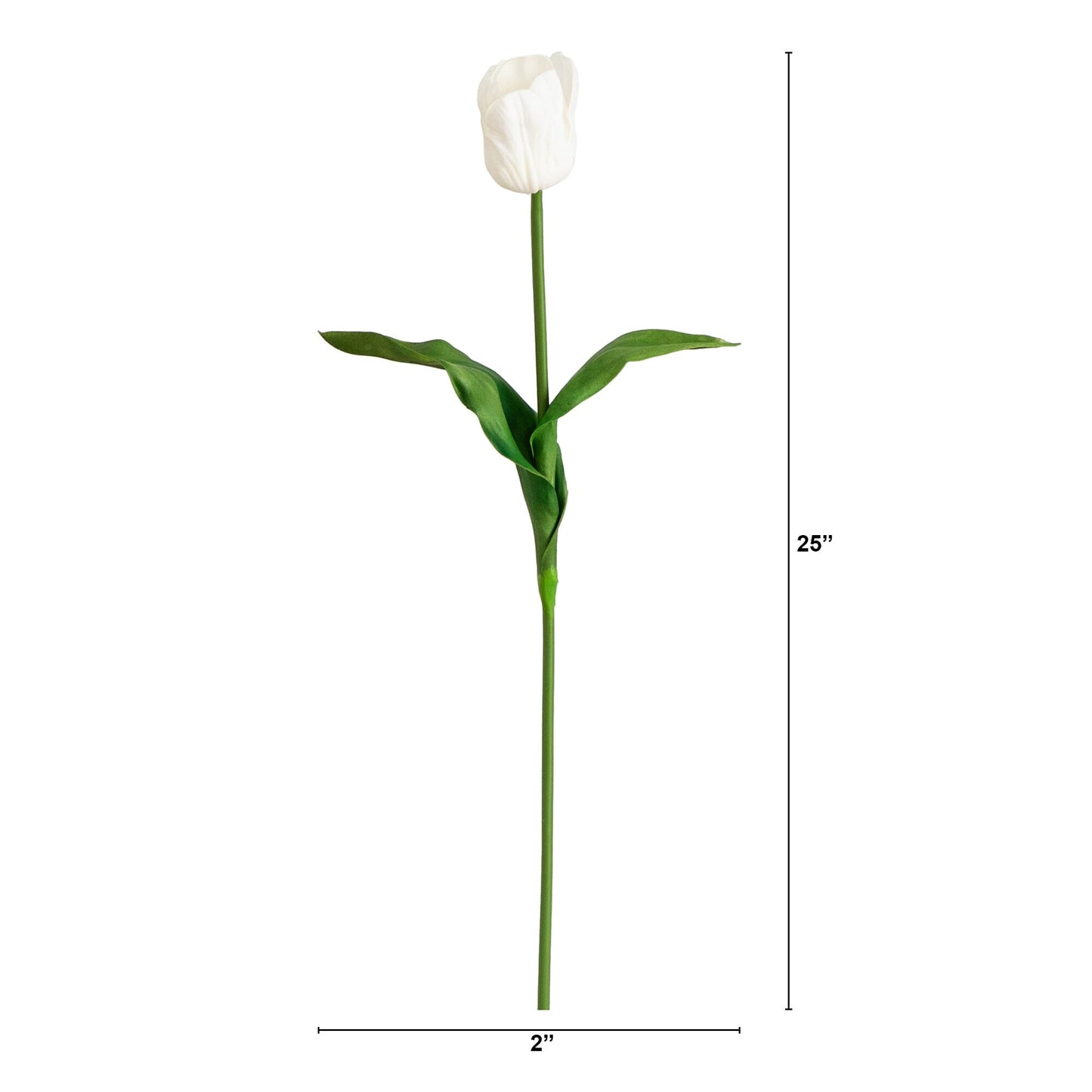 25" Artificial Tulip Flower Stems - Set of 3