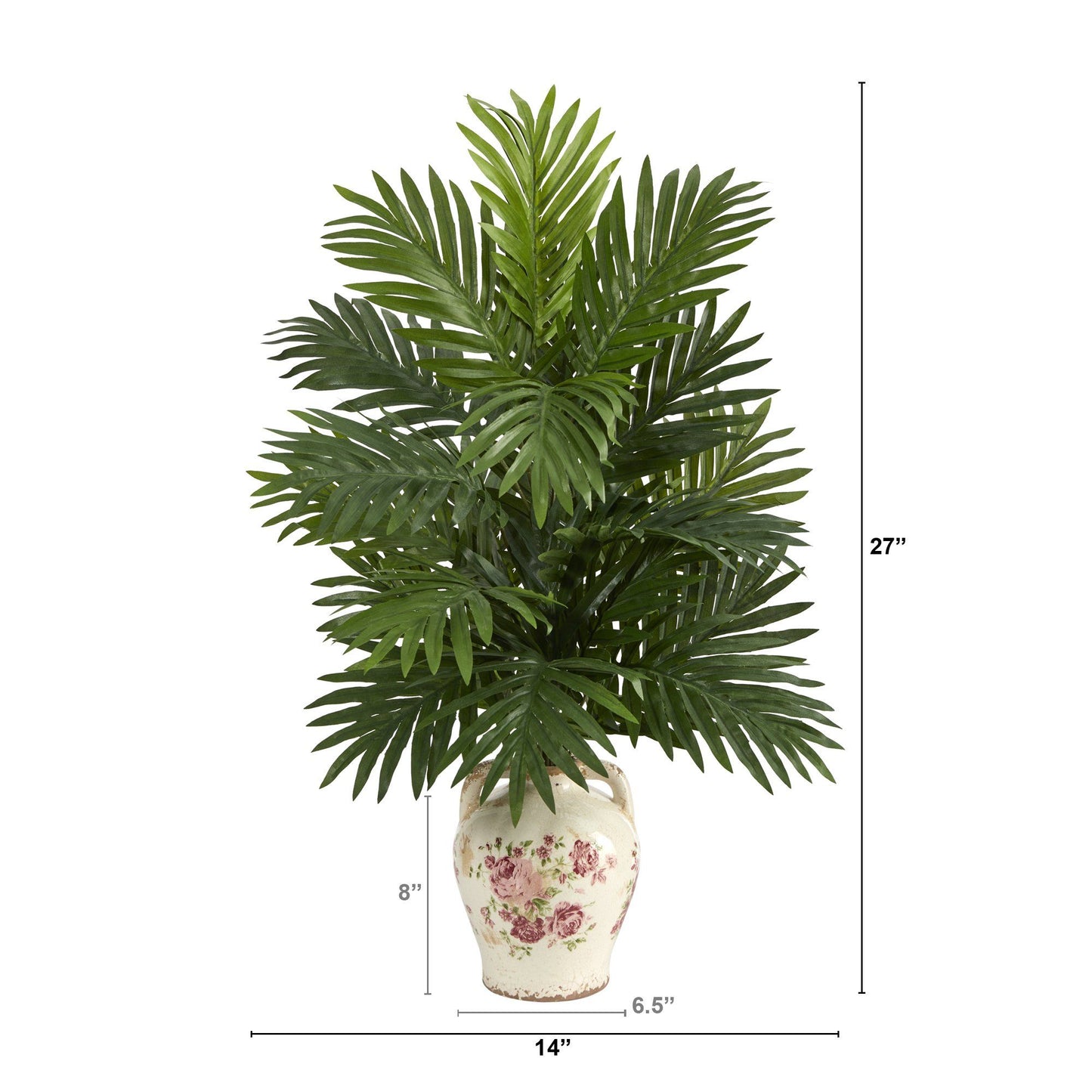 27” Areca Palm Artificial Plant in Floral Jar