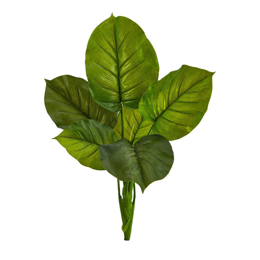 Planta artificial de hoja de filodendro grande de 27" (juego de 4)