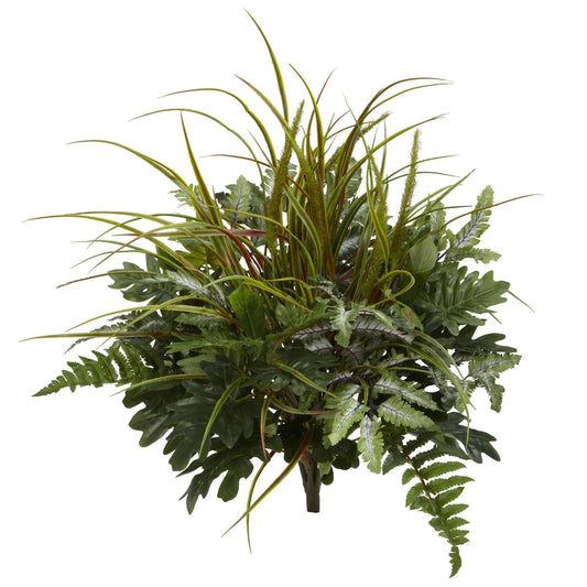 Plante artificielle Mix Greens de 28 po (ensemble de 2)