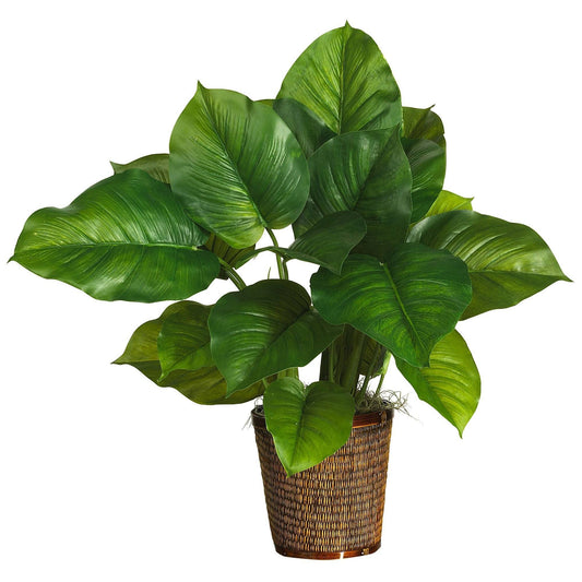 Plante en soie Philodendron à grandes feuilles de 29 po (Real Touch)