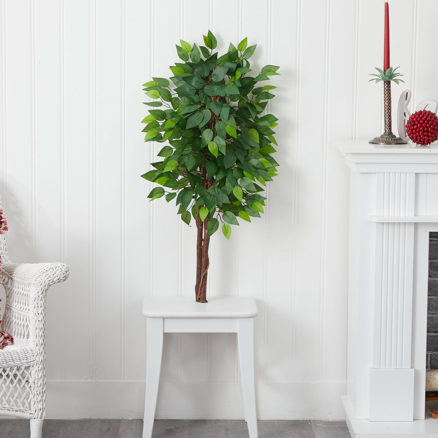 3’ Artificial Double Trunk Ficus Tree (No Pot)