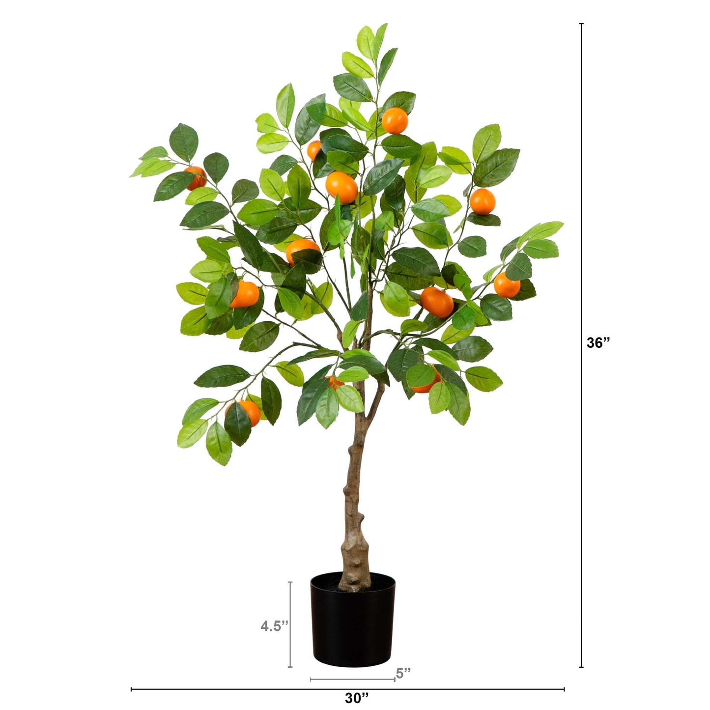 3’ Artificial Tangerine Tree