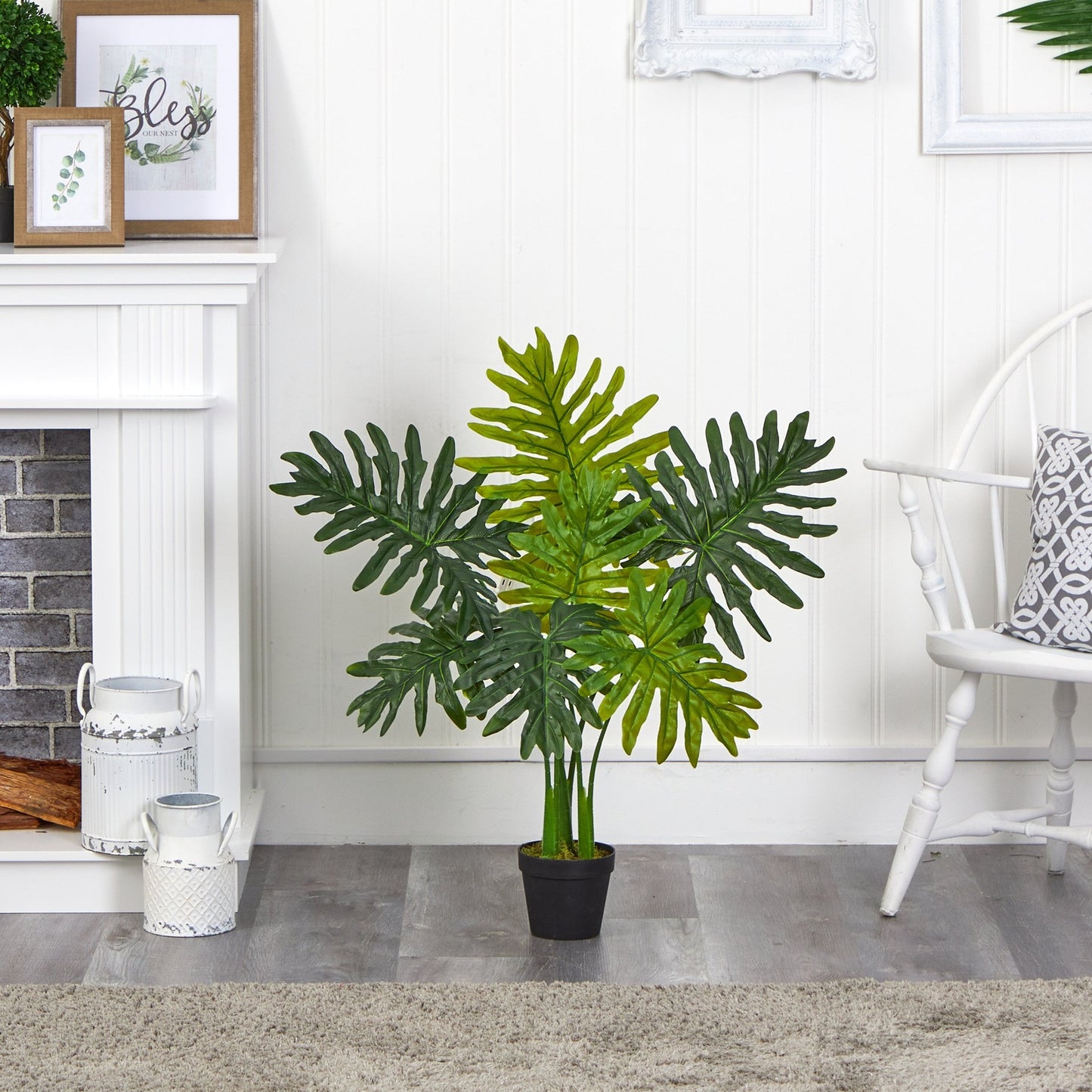 Plante artificielle Philodendron de 3 pi (Real Touch)