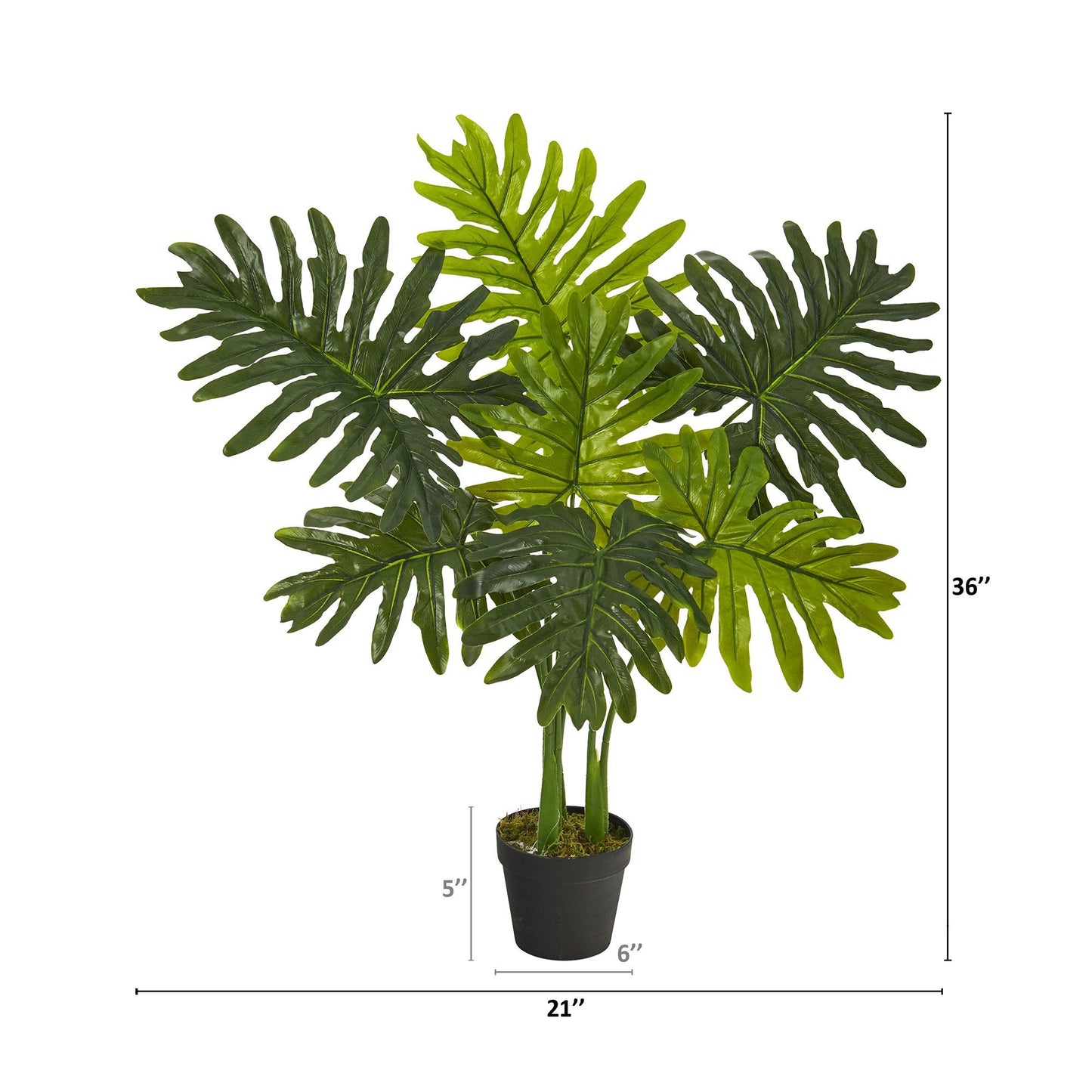 Plante artificielle Philodendron de 3 pi (Real Touch)