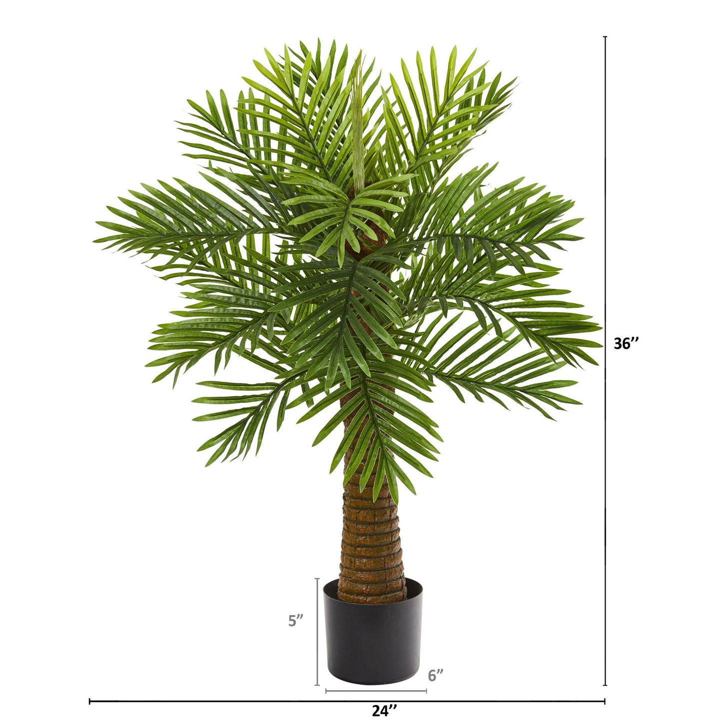 Palmera artificial Robellini de 3 pies