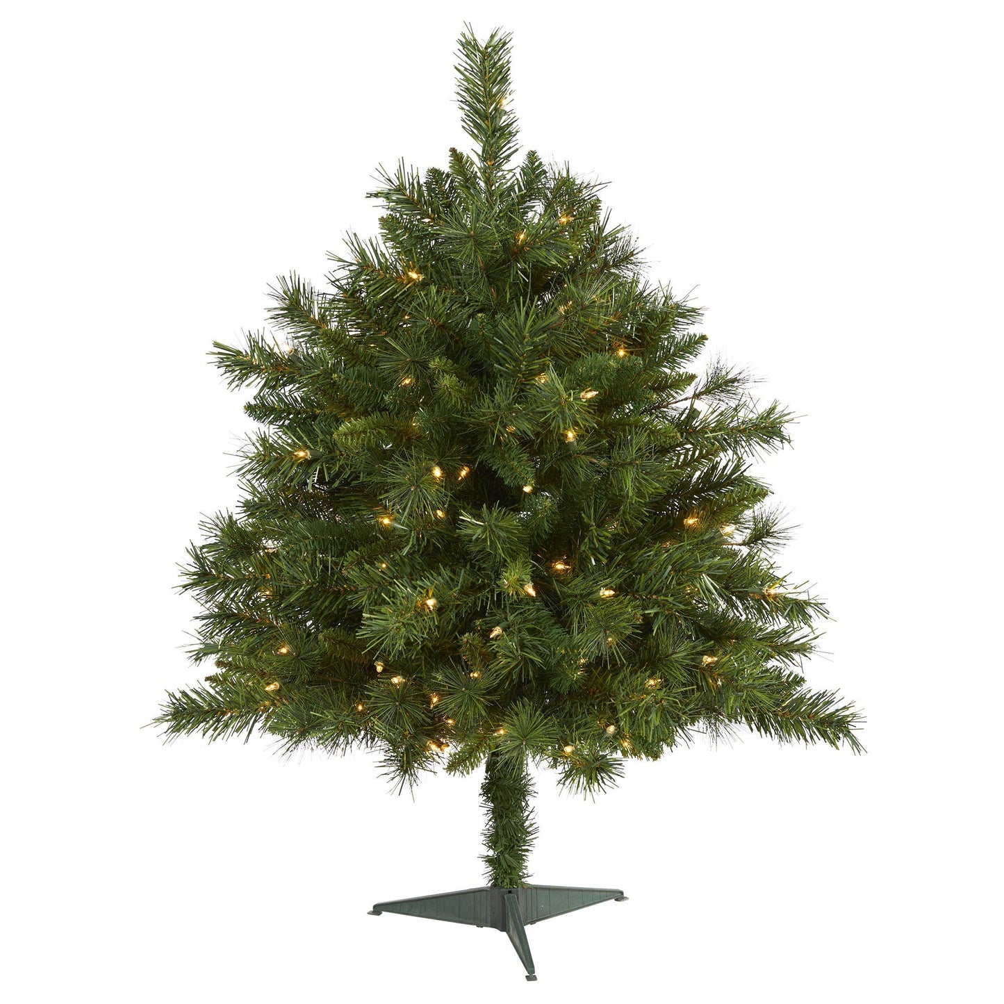 3’ Wyoming Mixed Pine Artificial Christmas Tree with 150 Clear Lights and 270 Bendable Branches