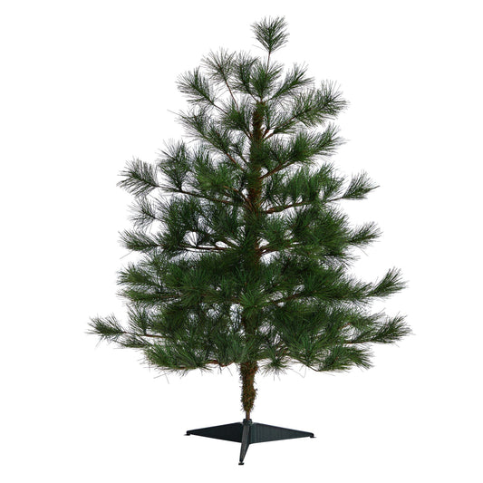 Árbol de Navidad artificial de pino mixto Yukon de 3 pies con 213 ramas flexibles