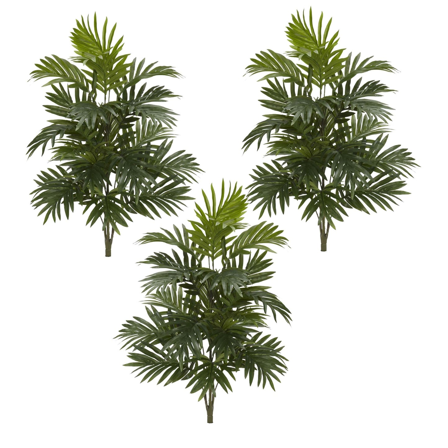 Planta artificial de palma areca de 30" (juego de 3)