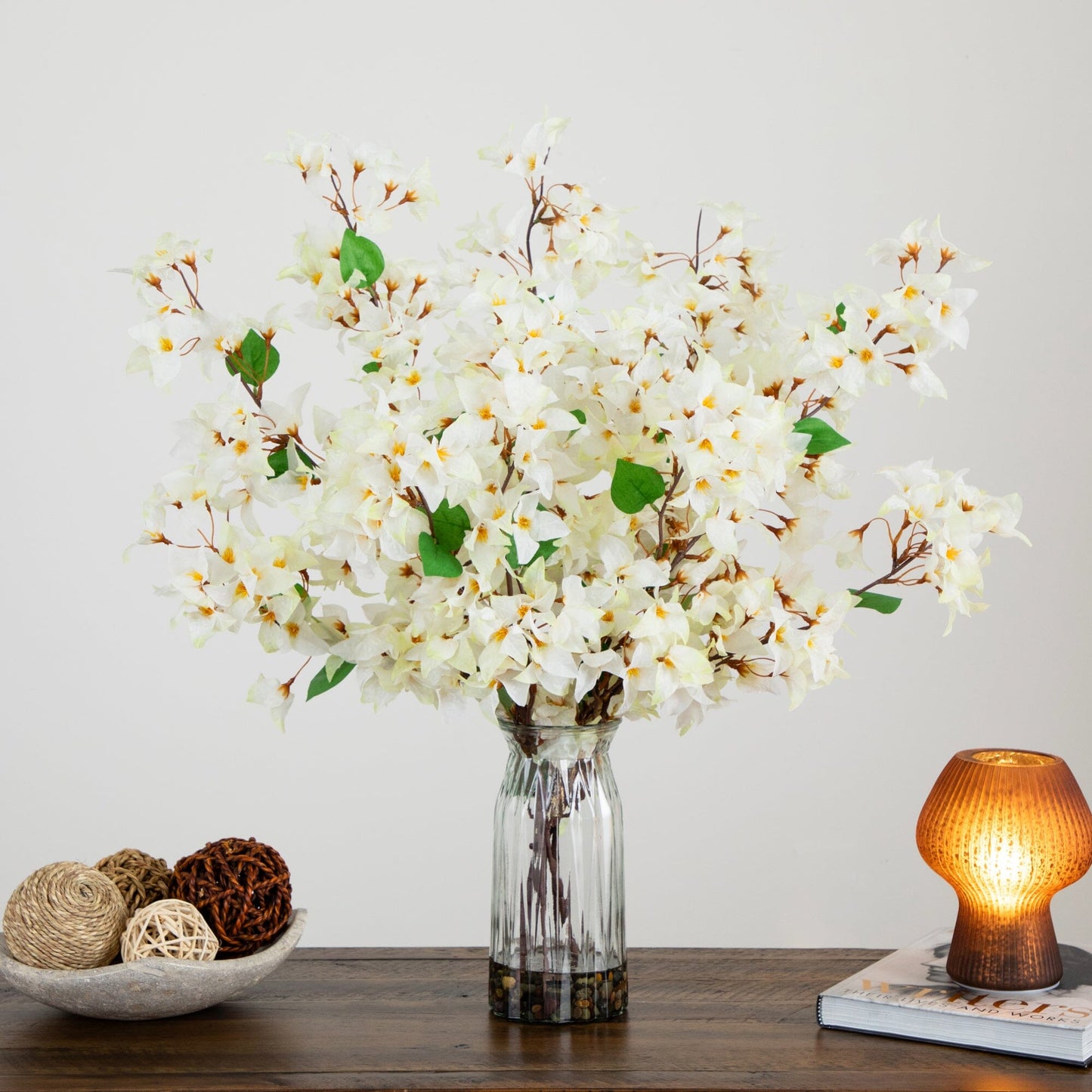 31” Artificial Pink Bougainvillea Arrangement in Vase