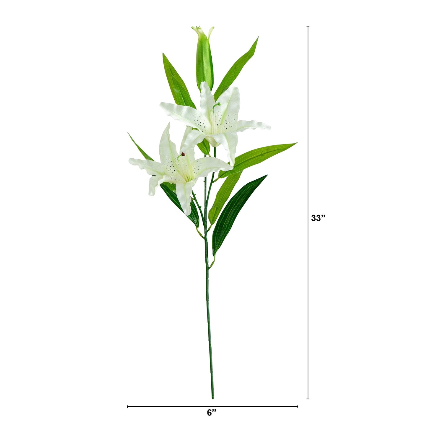 33" Artificial Stargazer Lily Flower - Set of 3