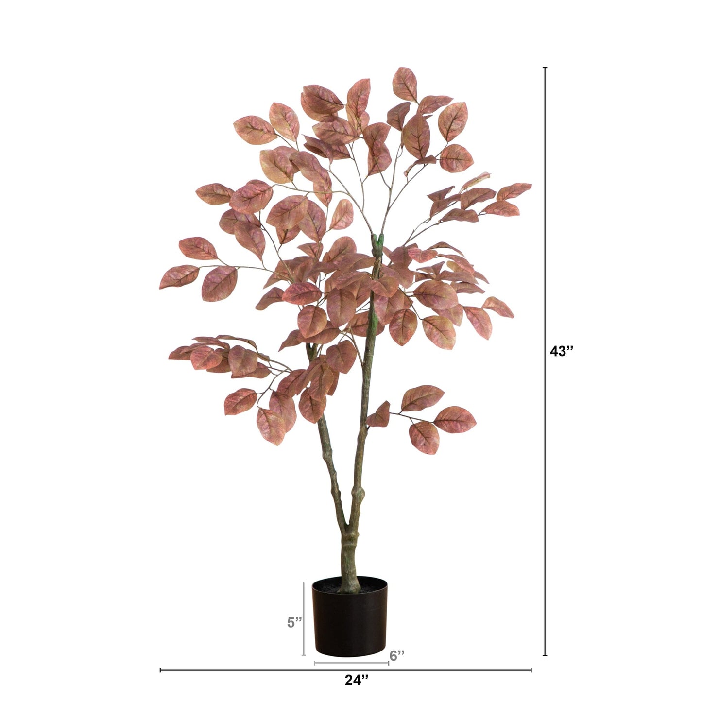 3.5’ Autumn Dogwood Artificial Fall Tree