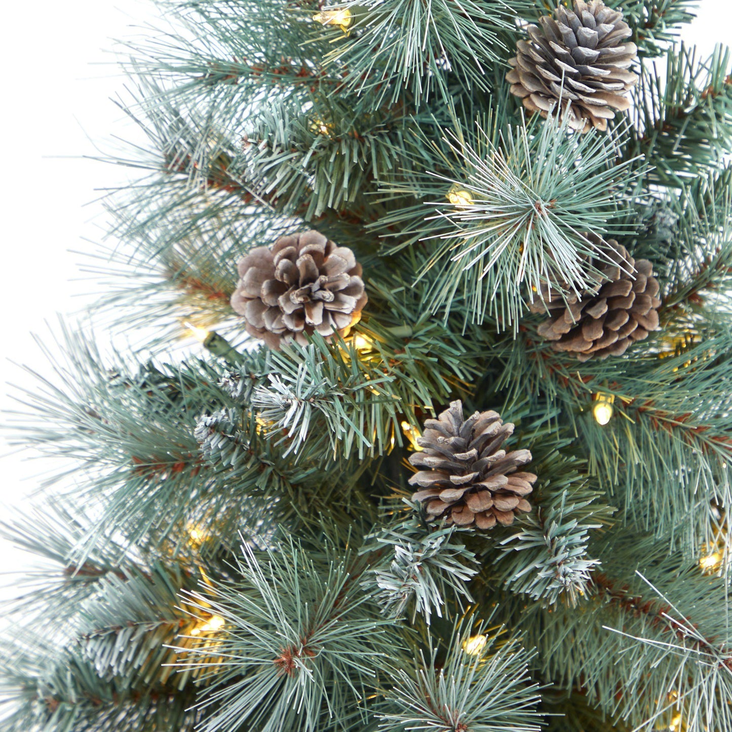 Árbol de Navidad artificial de pino de montaña de Columbia Británica con punta esmerilada de 3,5 pies