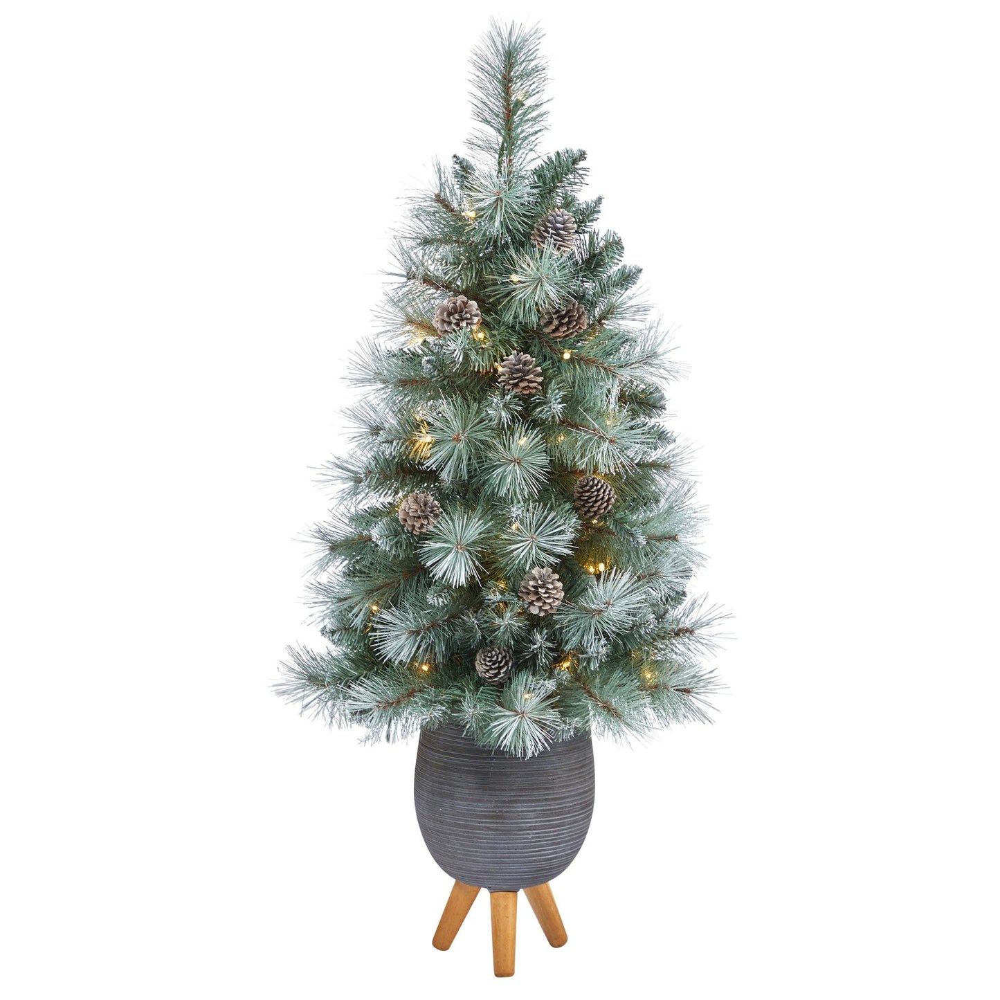 Árbol de Navidad artificial de pino de montaña de Columbia Británica con punta esmerilada de 3,5 pies