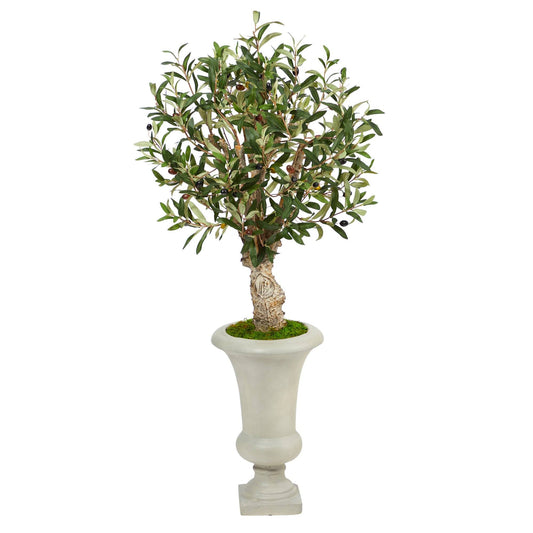 3.5’ Olive Artificial Tree in Sand Colored Urn