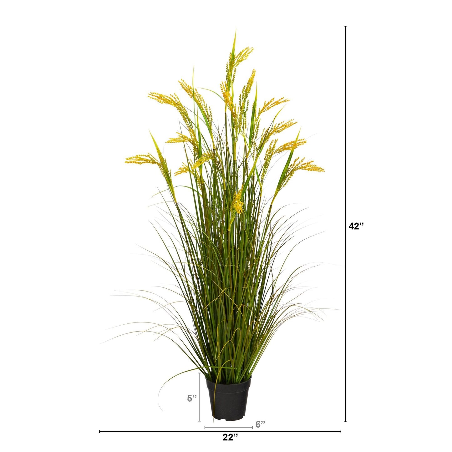 Plante artificielle en grain de blé de 3,5 pi