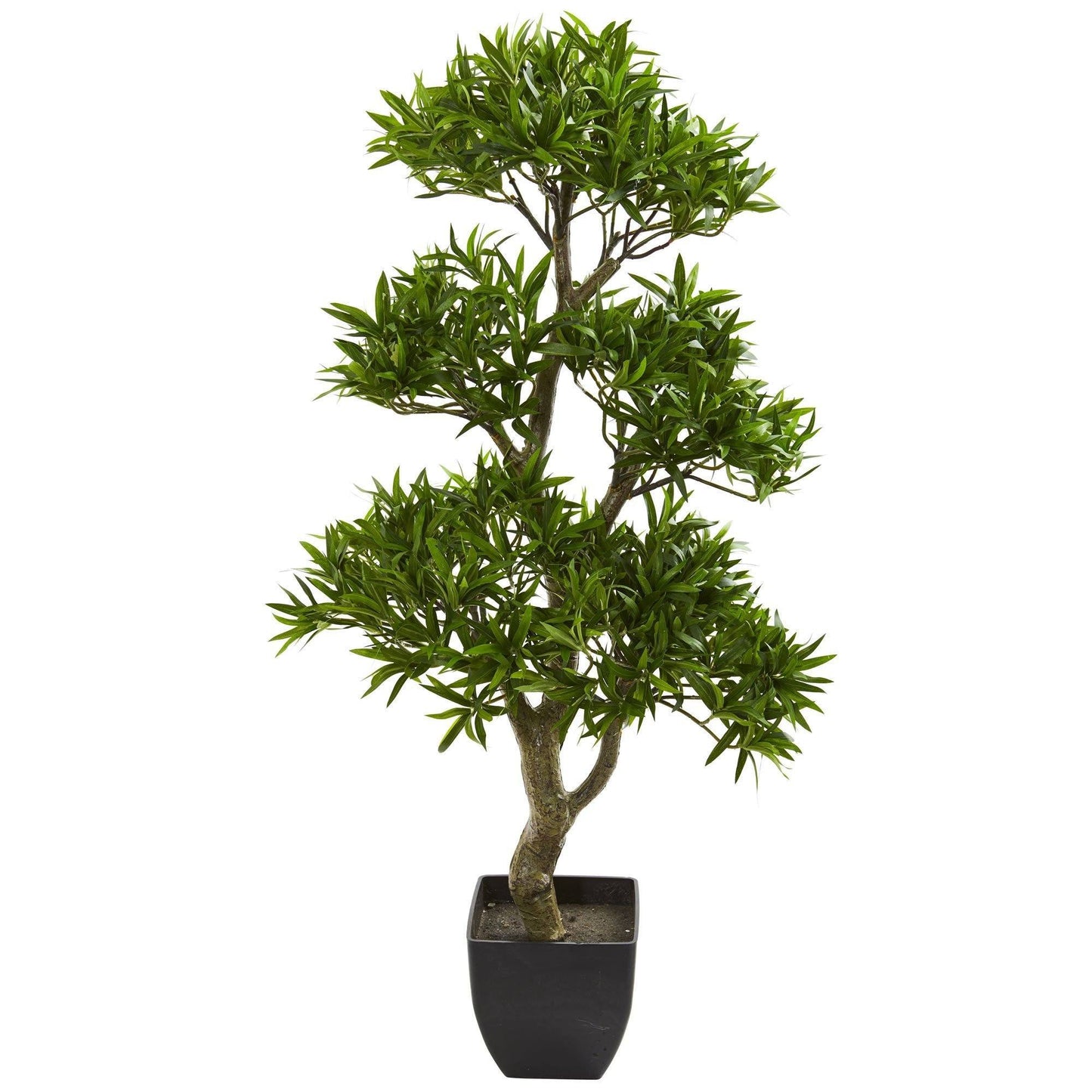 Árbol artificial Podocarpus estilo bonsái de 37"