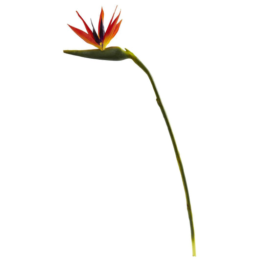 Grande fleur artificielle oiseau de paradis de 38 po (ensemble de 4)