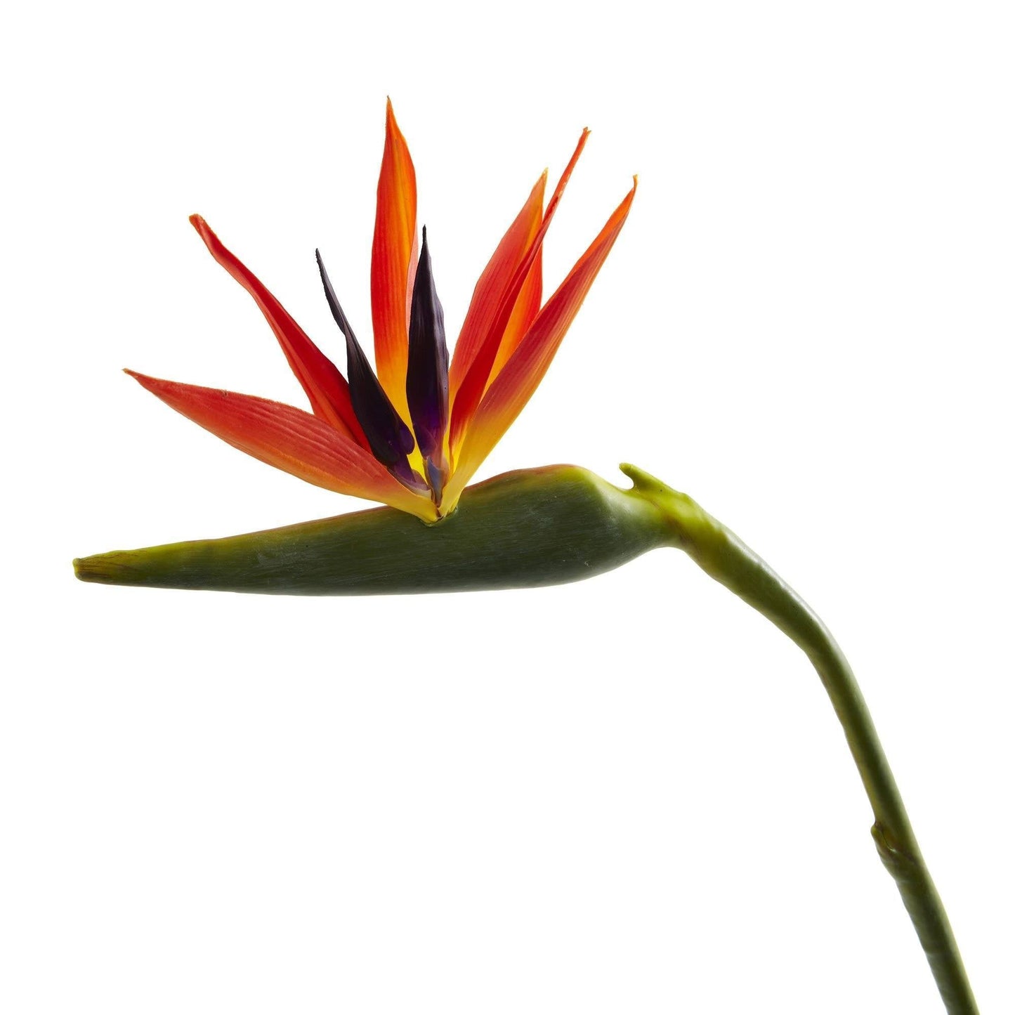 Grande fleur artificielle oiseau de paradis de 38 po (ensemble de 4)