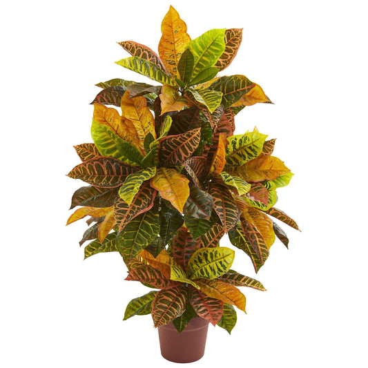 Plante artificielle Croton de 39 po (Real Touch)