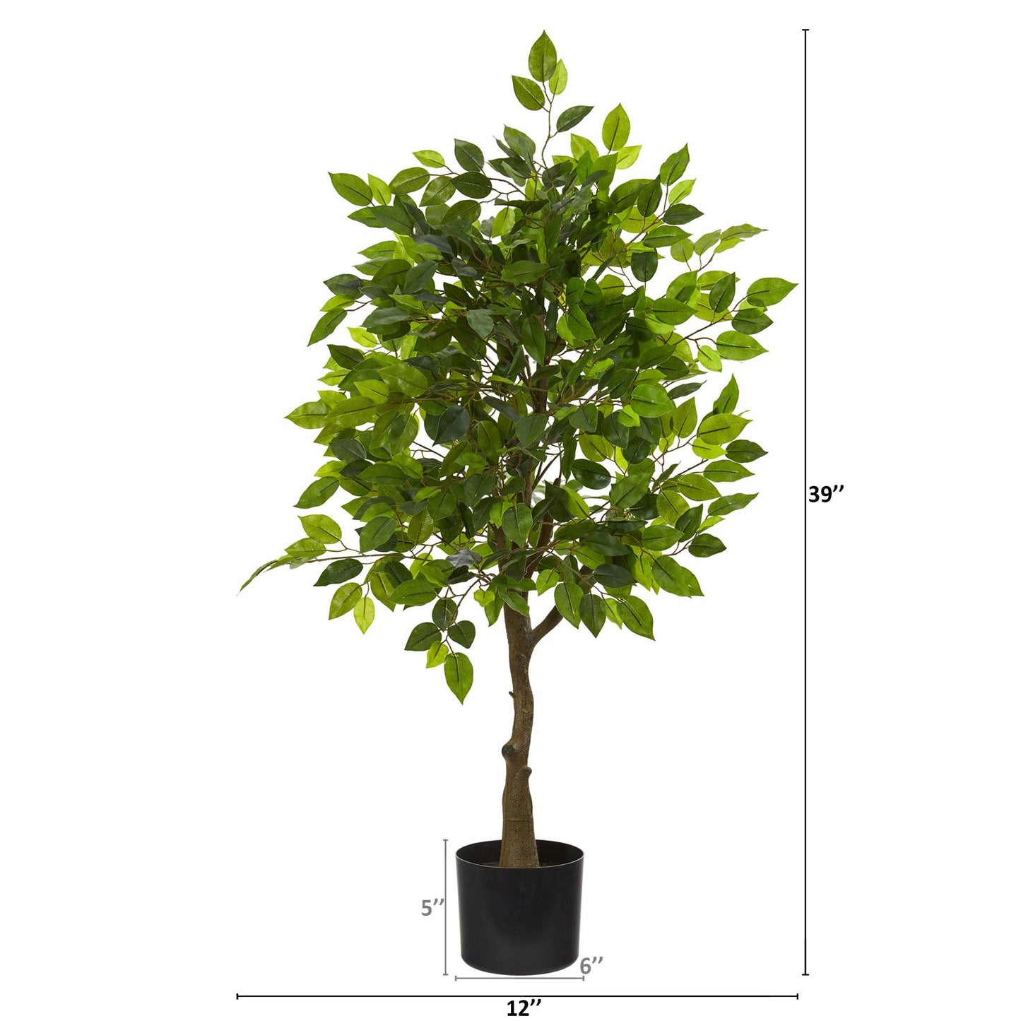 Árbol ficus artificial de 39”