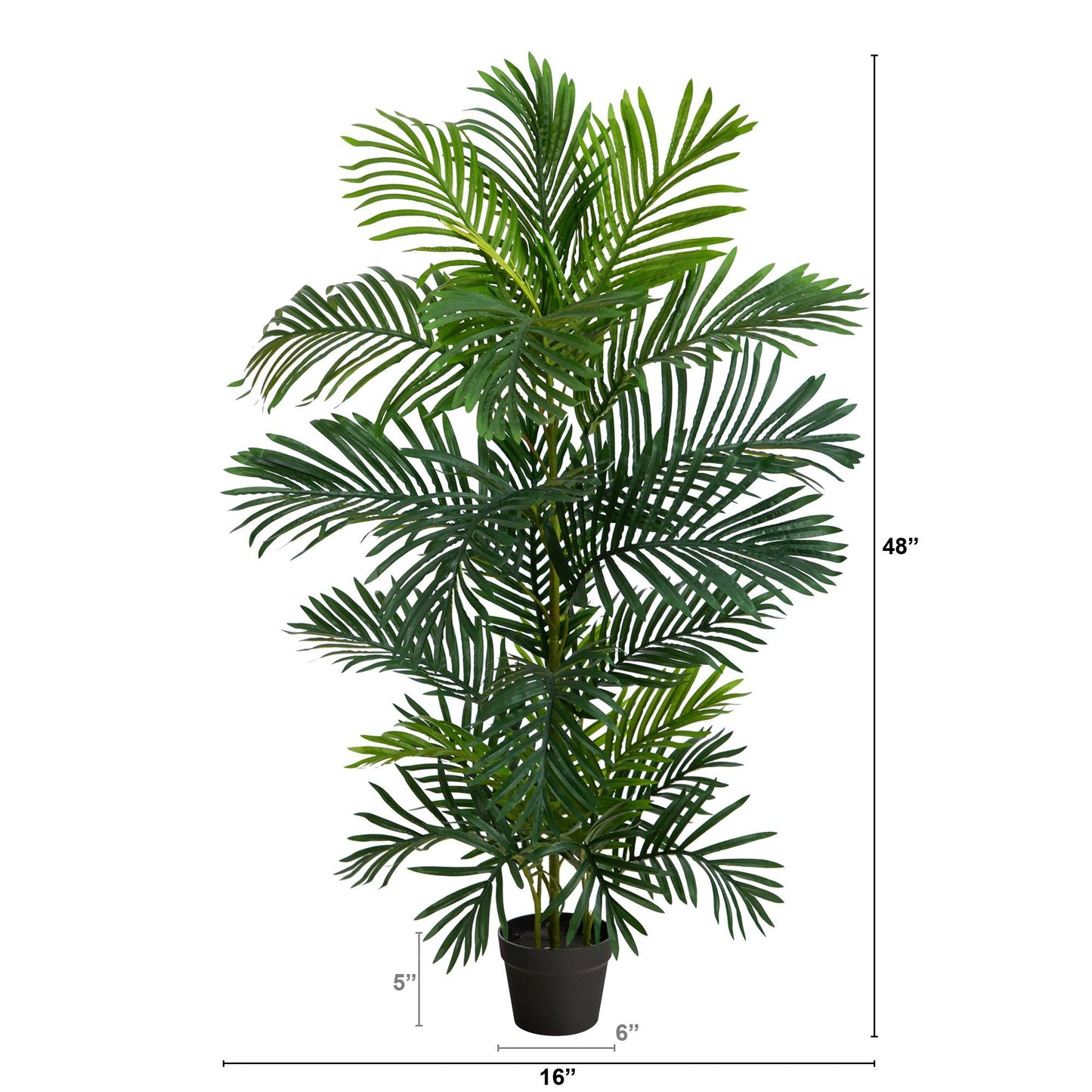 Palmier artificiel Areca de 4 pi résistant aux UV (intérieur/extérieur)