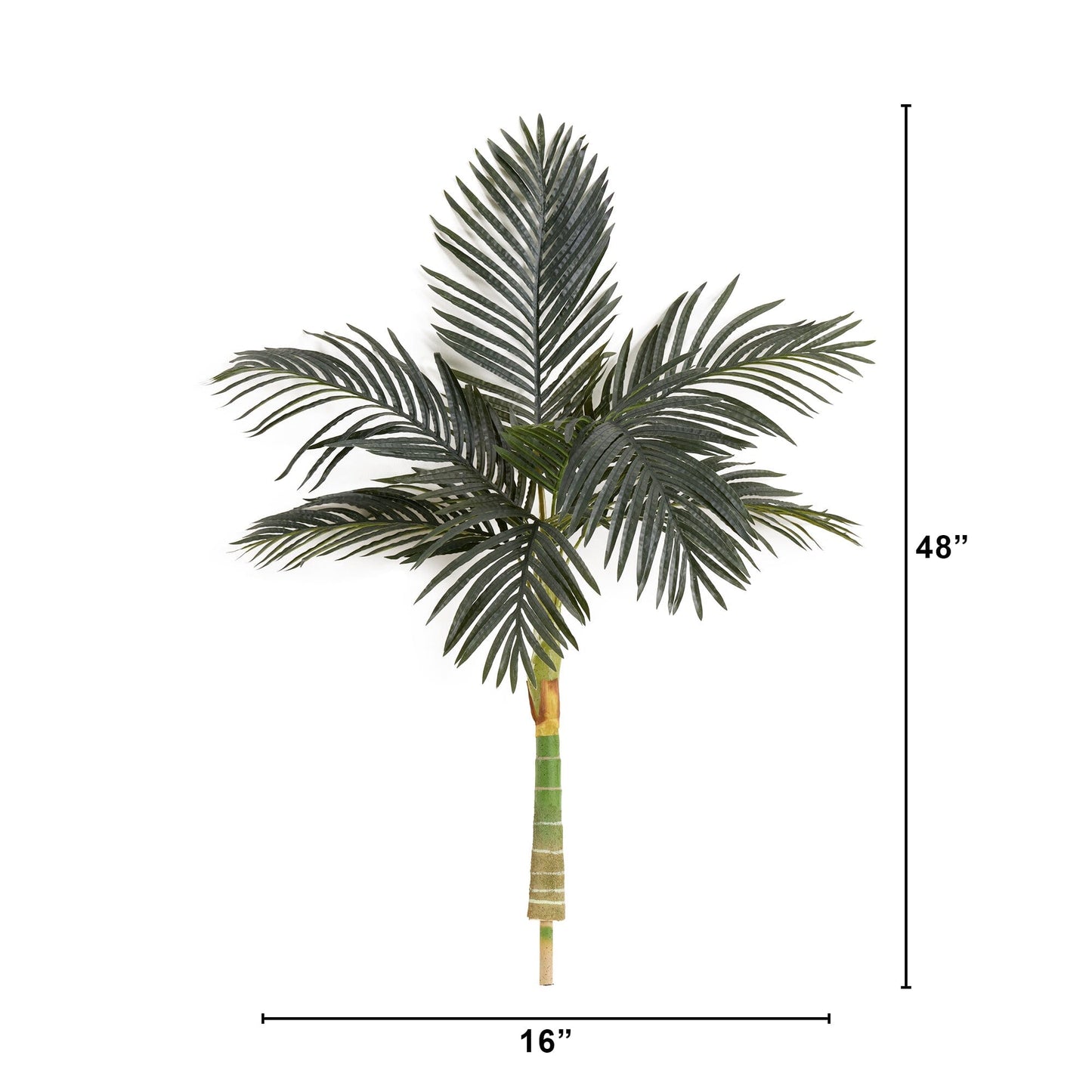 4’ Artificial Golden Cane Palm Tree Without Pot