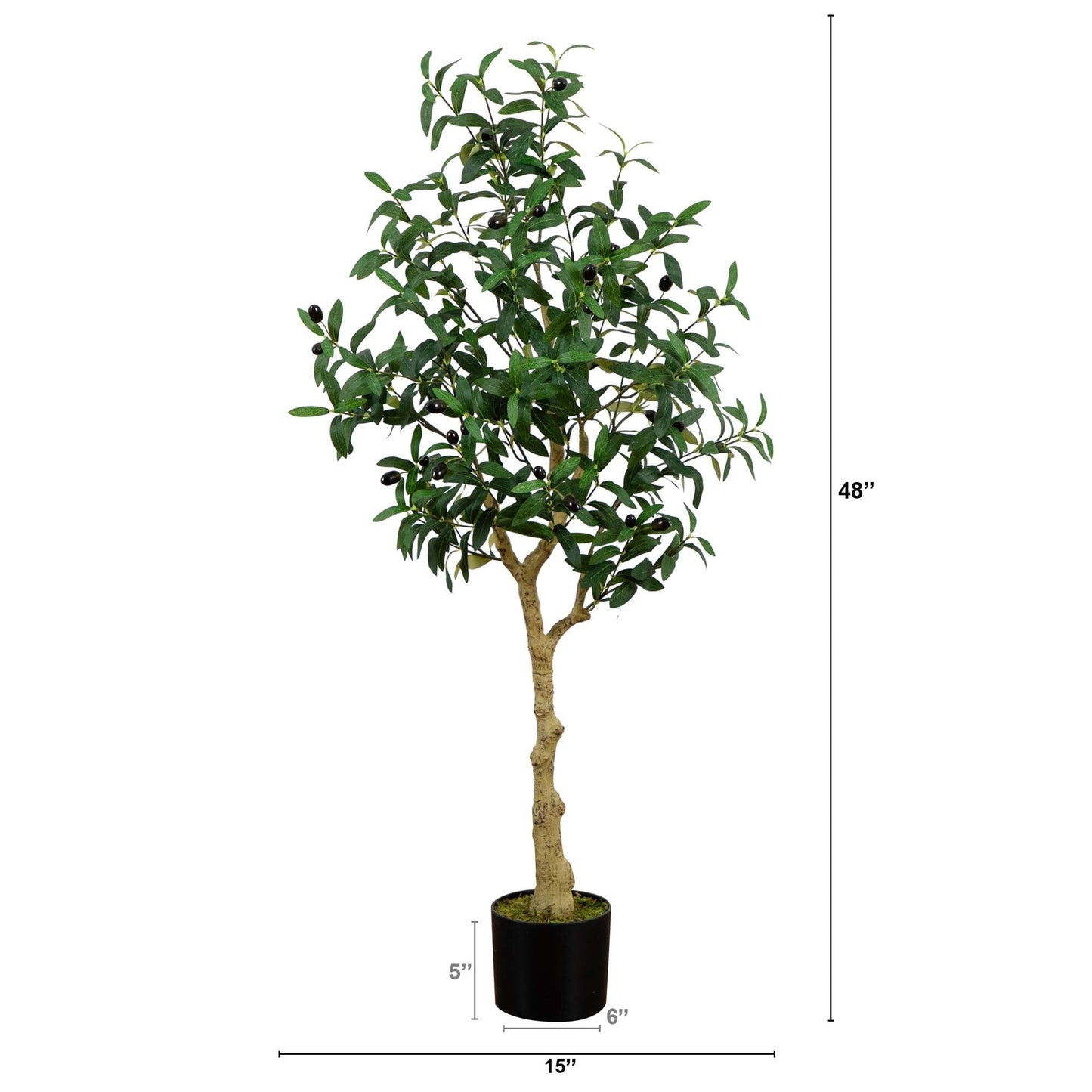 4’ Artificial Olive Tree