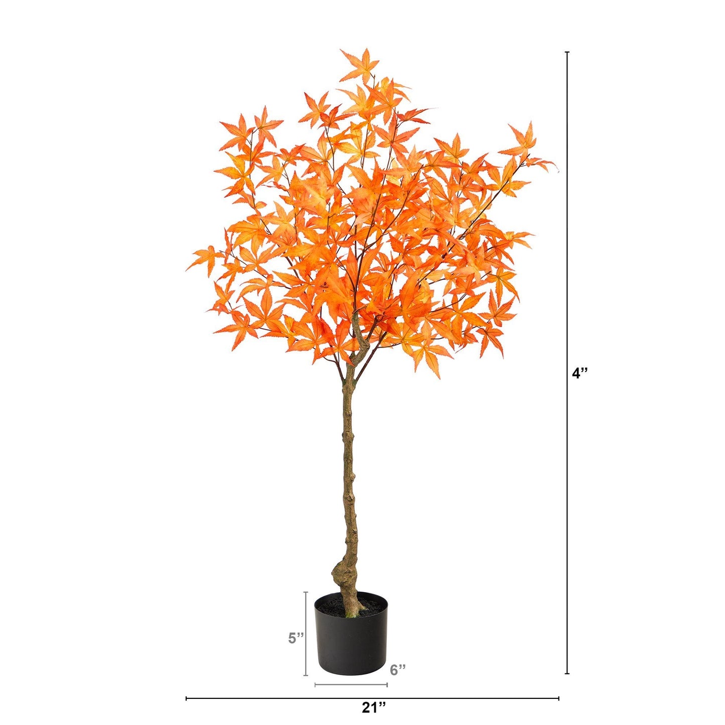 Árbol artificial de arce otoñal de 4 pies