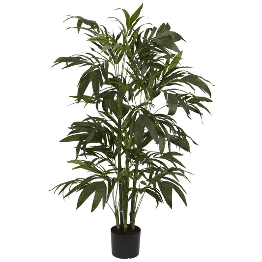 4' Green Bamboo Palm Artificial Silk Tree