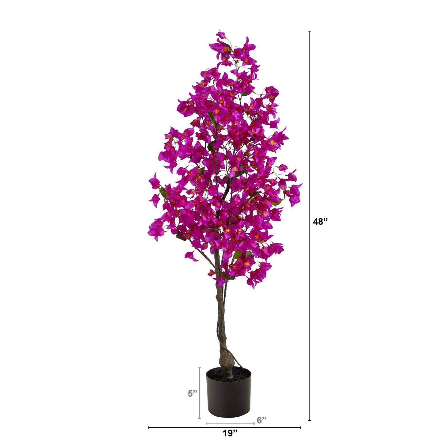 Arbre artificiel de bougainvilliers de 4 pi