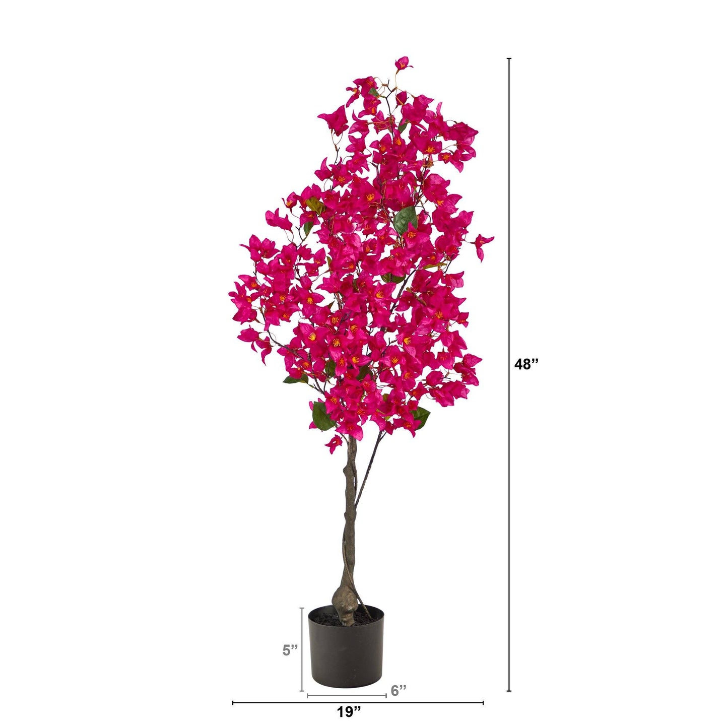 Arbre artificiel de bougainvilliers de 4 pi