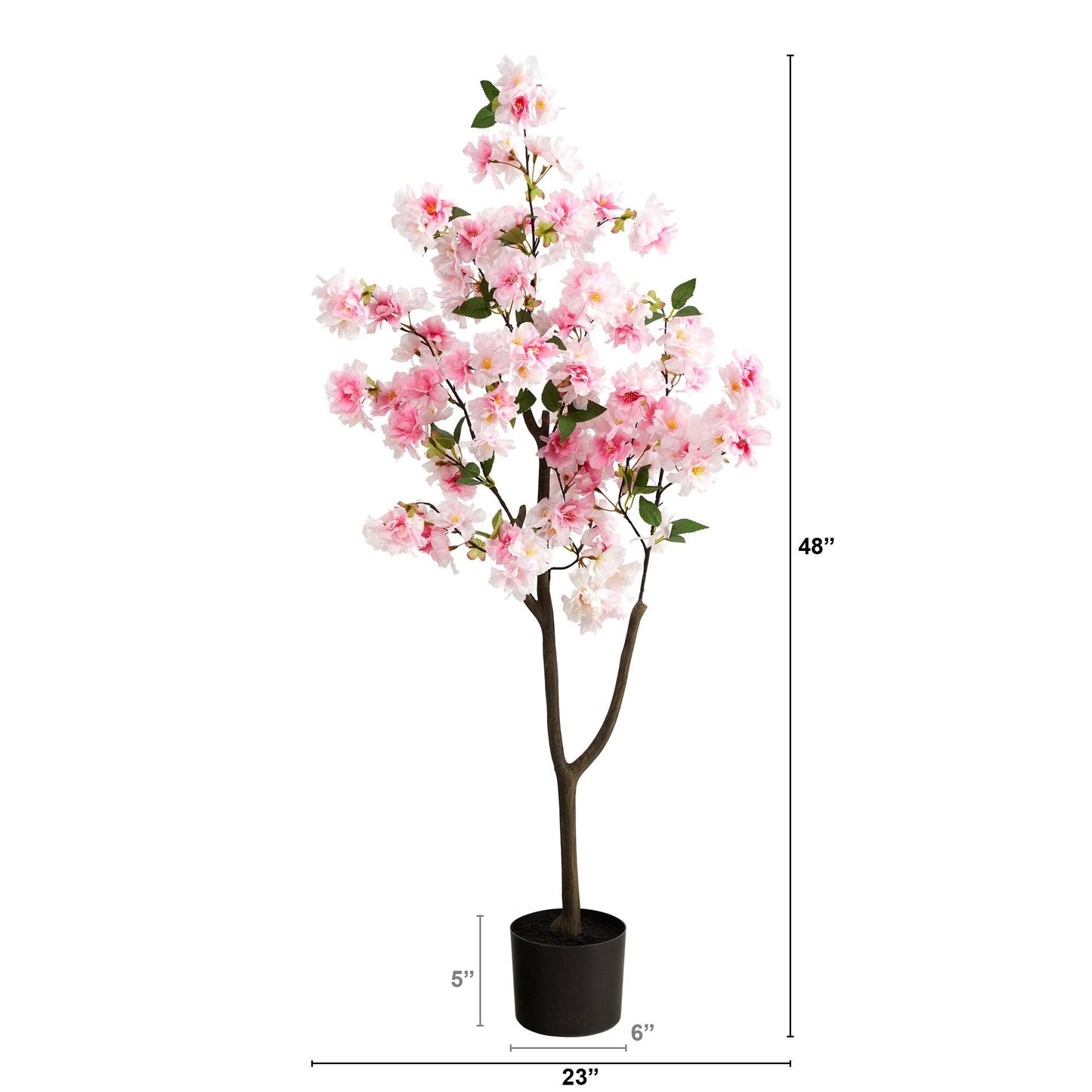 Arbre artificiel en fleurs de cerisier de 4 pi