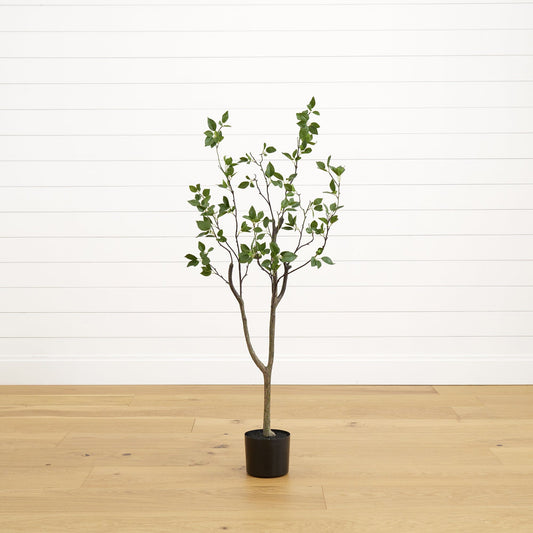 Arbre artificiel d'agrumes minimaliste de 4 pi