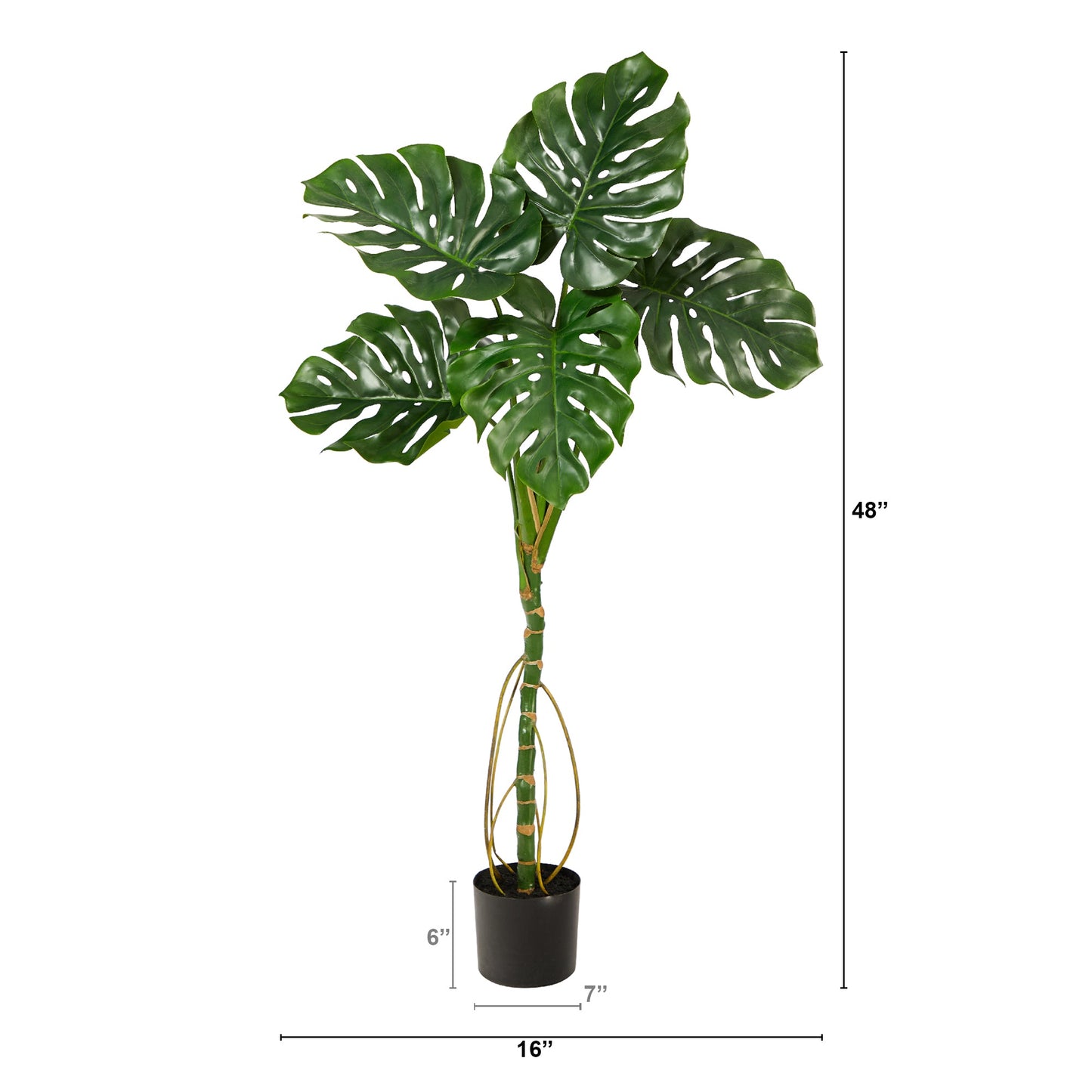 4’ Monstera Artificial Tree