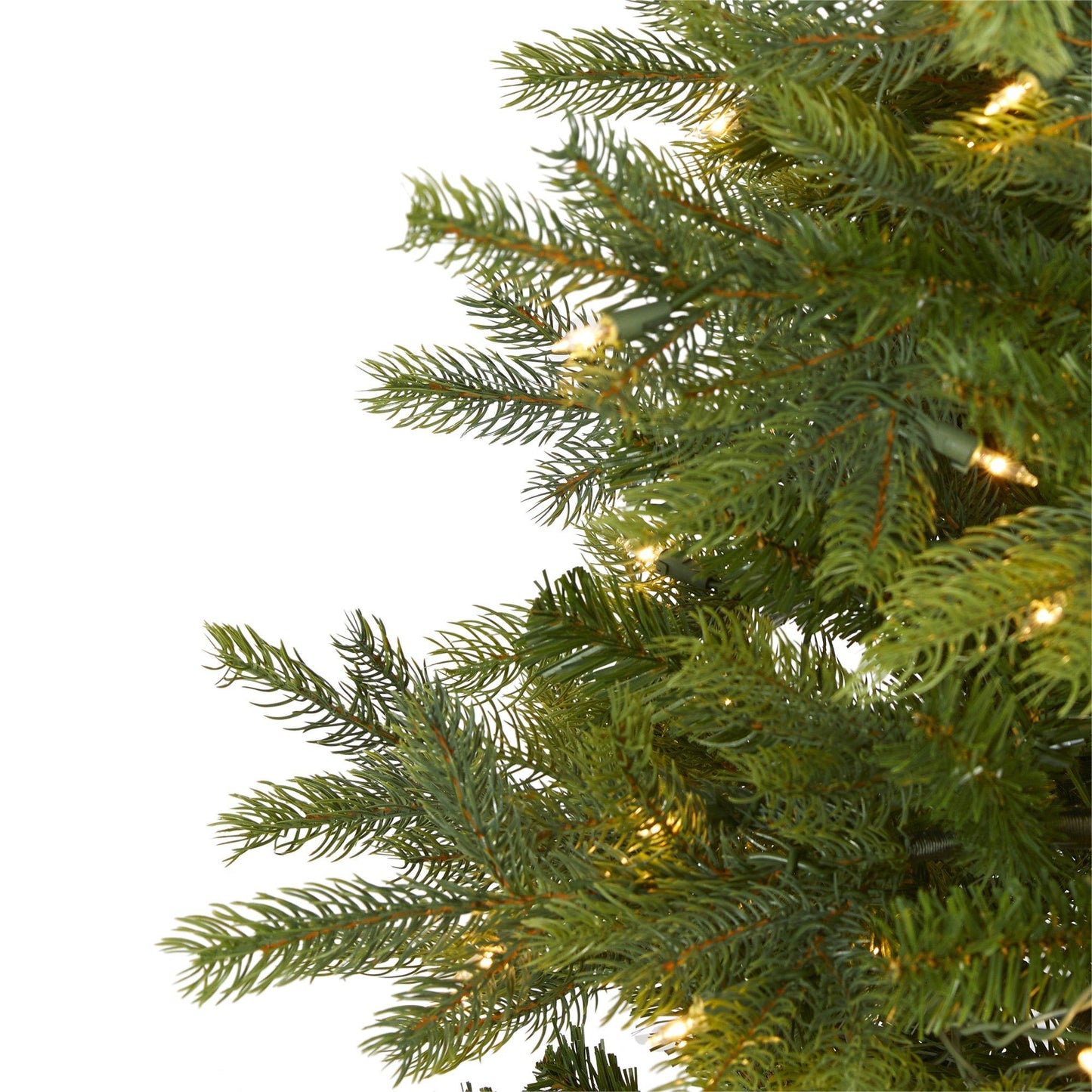 4’ North Carolina Spruce Artificial Christmas Tree with 100 Clear Lights and 207 Bendable Branches - Green - Nearly