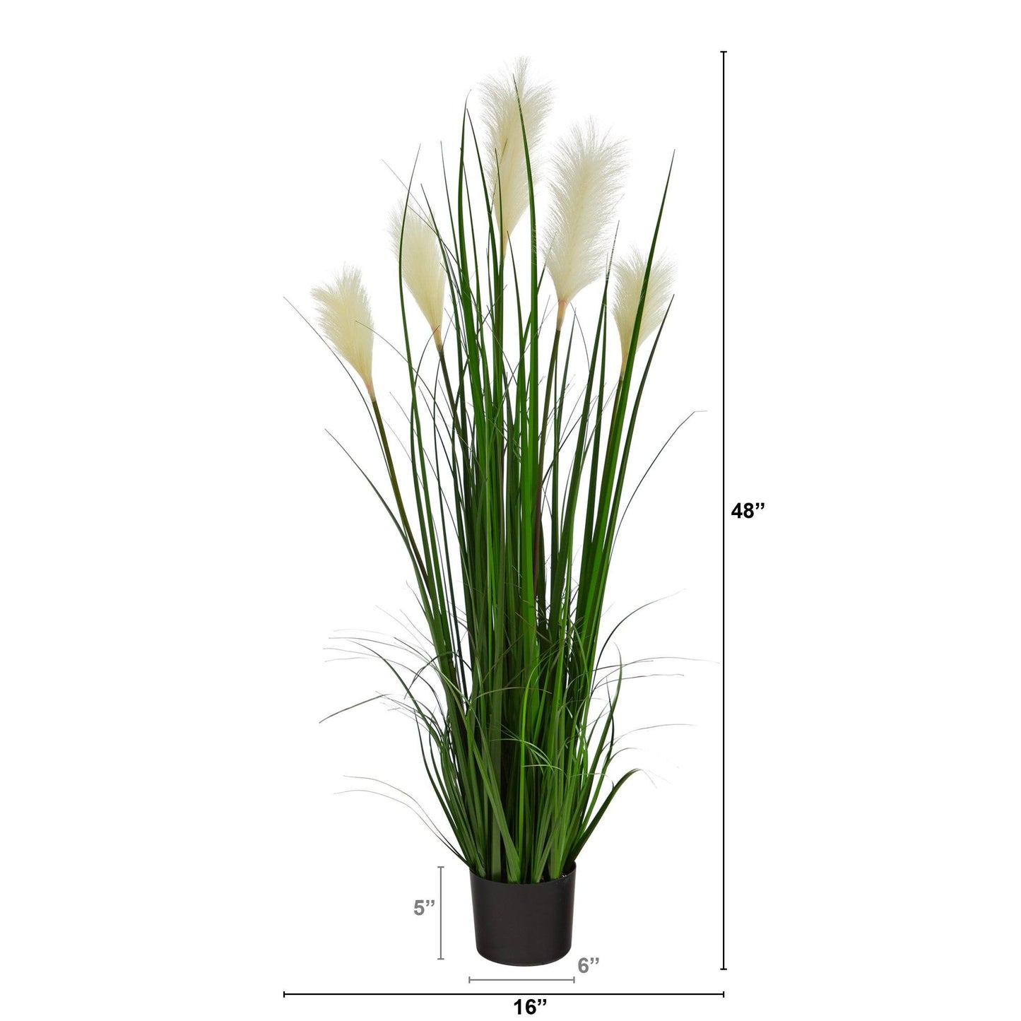 4’ Plum Grass Artificial Plant