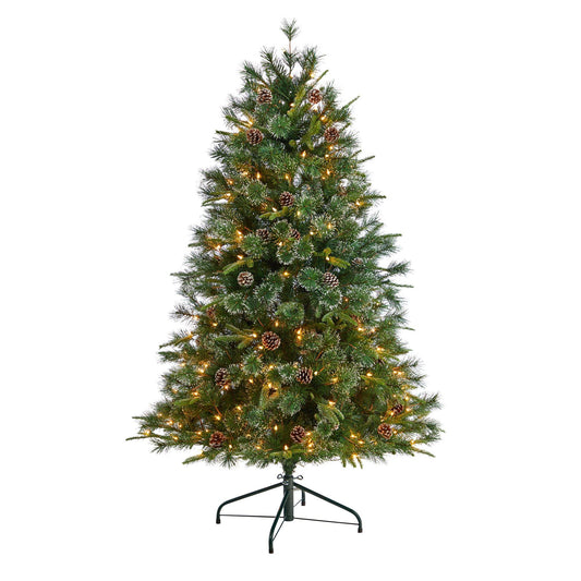 4’ Snowed Tipped Clermont Pine Artificial Christmas Tree