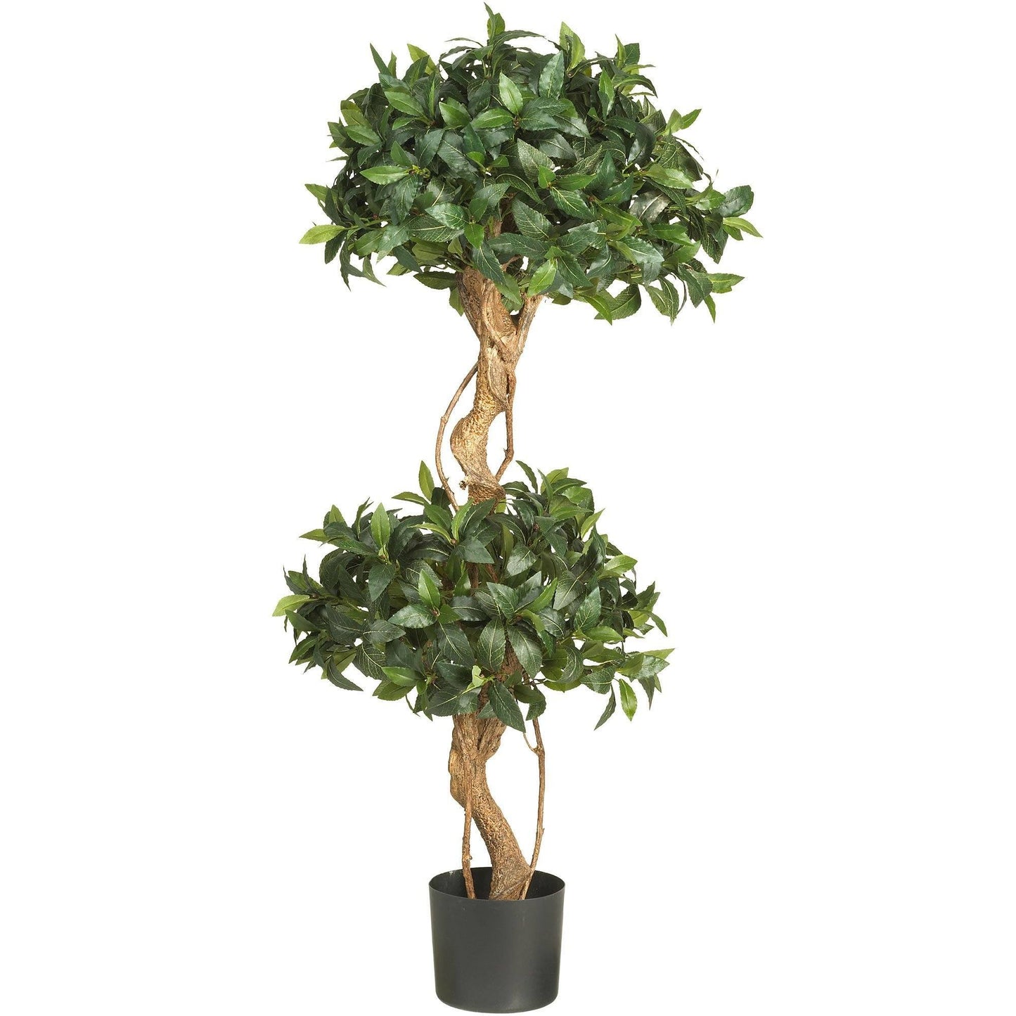 Arbre topiaire en soie Sweet Bay Double Ball de 4 pi