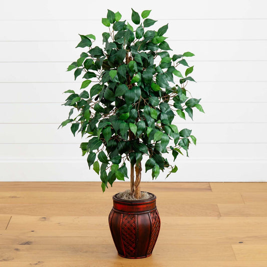 Ficus de 44” con macetero decorativo