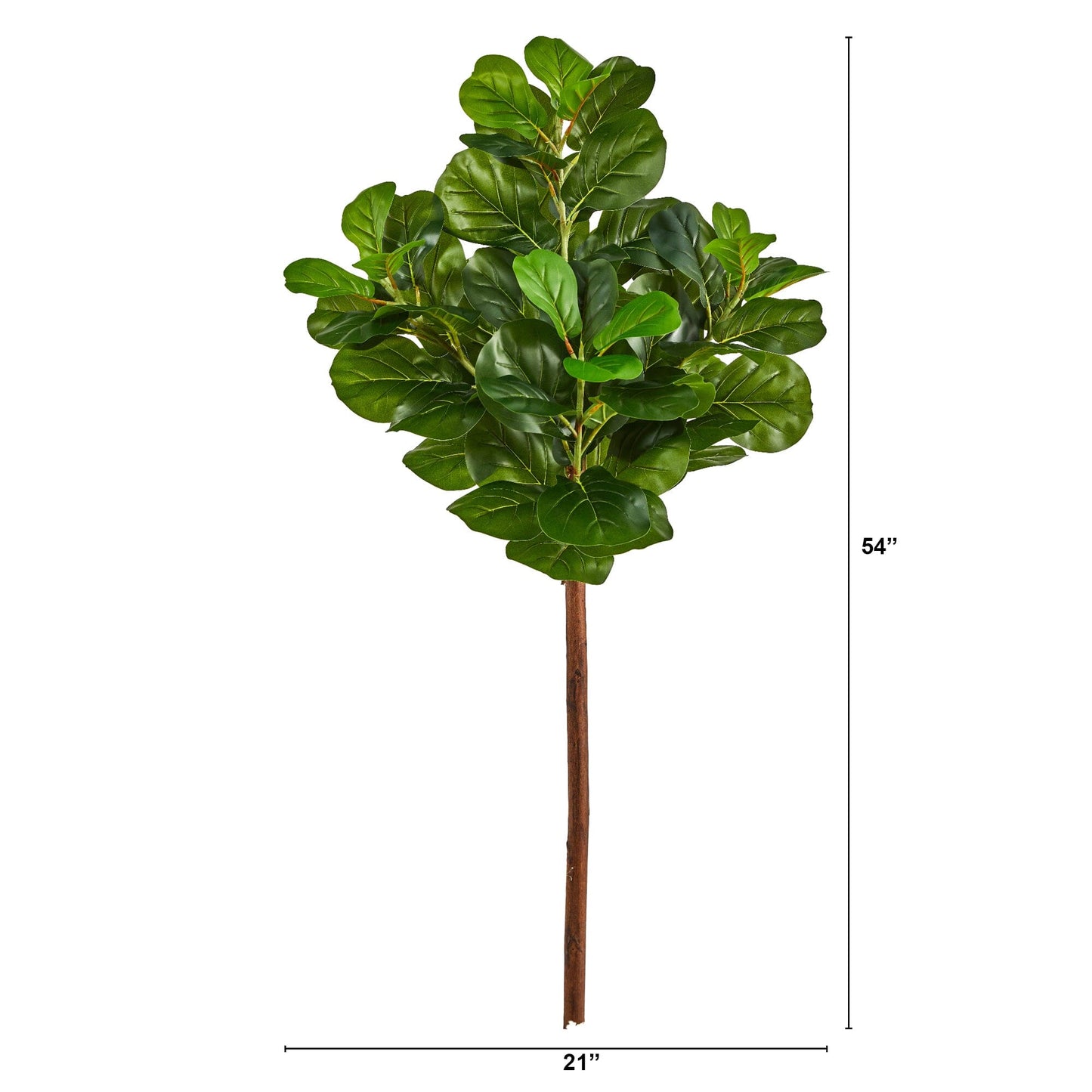 Arbre à feuilles de violon artificiel de 4,5 pi (sans pot)