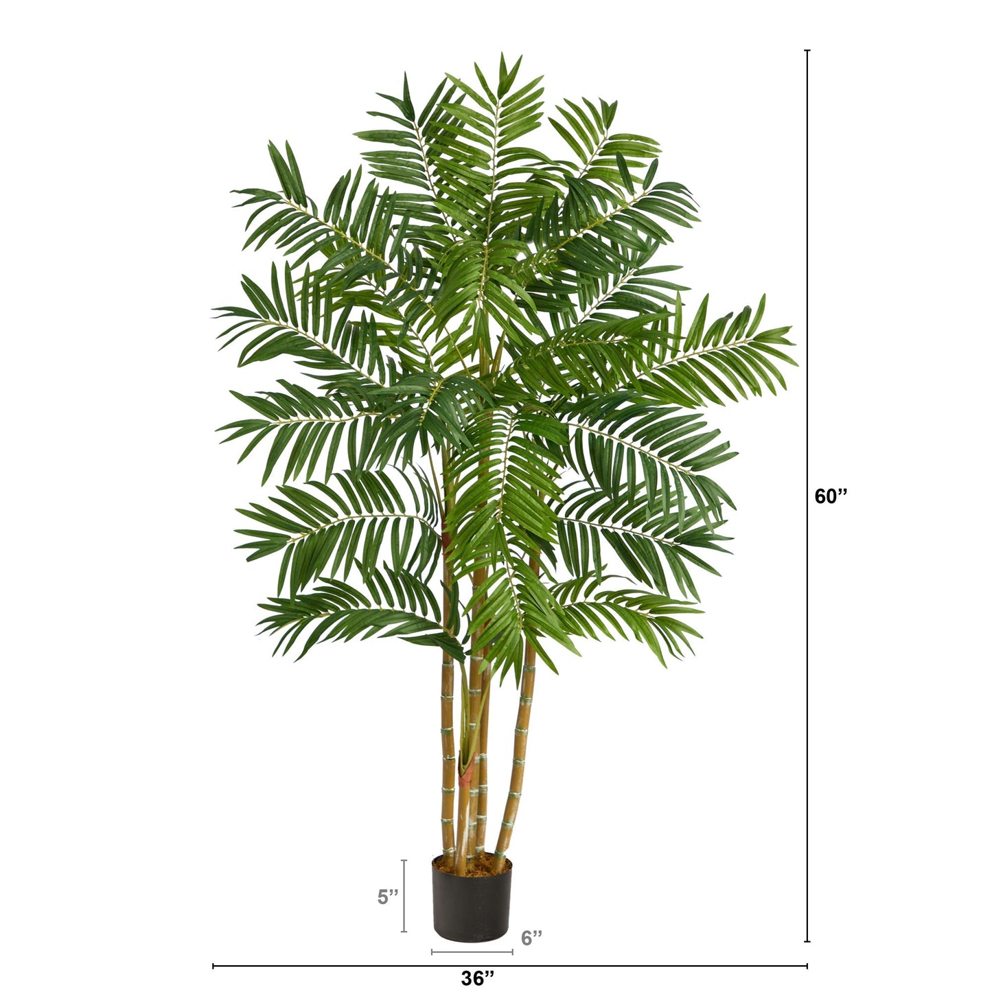 Palmier Areca artificiel de 5 pieds