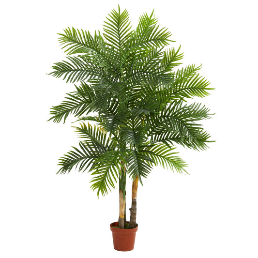 Palmera artificial de areca de 5 pies (tacto real)