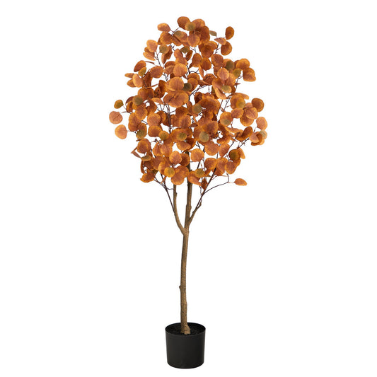 Árbol artificial de eucalipto otoñal de 5 pies