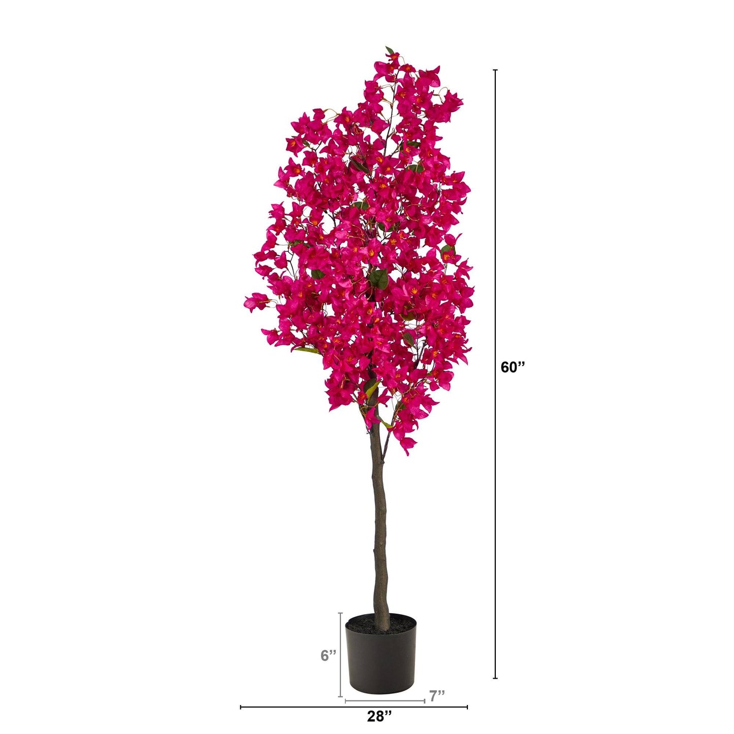 Arbre artificiel de bougainvilliers de 5 pieds