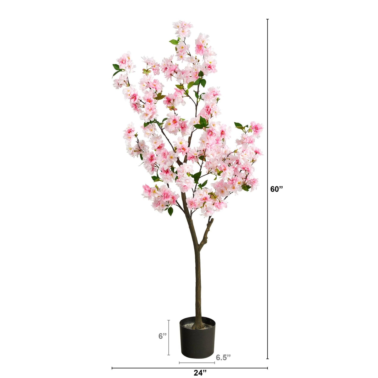 Árbol de cerezo artificial de 5 pies