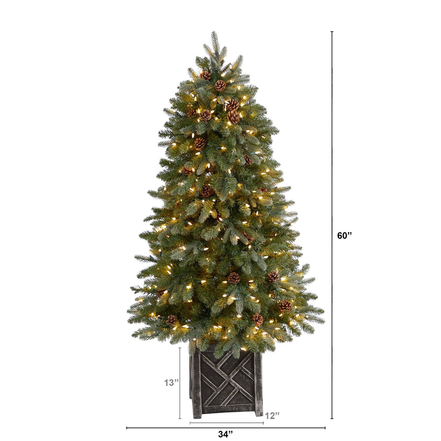 5' Colorado Fir Flocked Dusted Artificial Christmas Tree