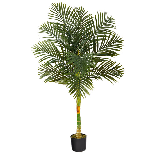 5’ Single Stalk Golden Cane Artificial Palm Tree