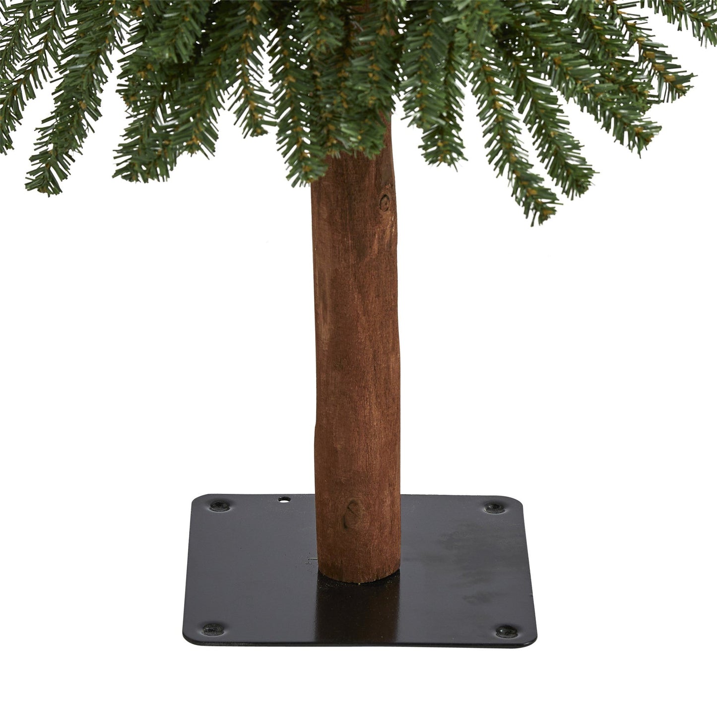 Árbol de Navidad artificial Grand Alpine de 5 pies con 469 ramas flexibles sobre un tronco natural