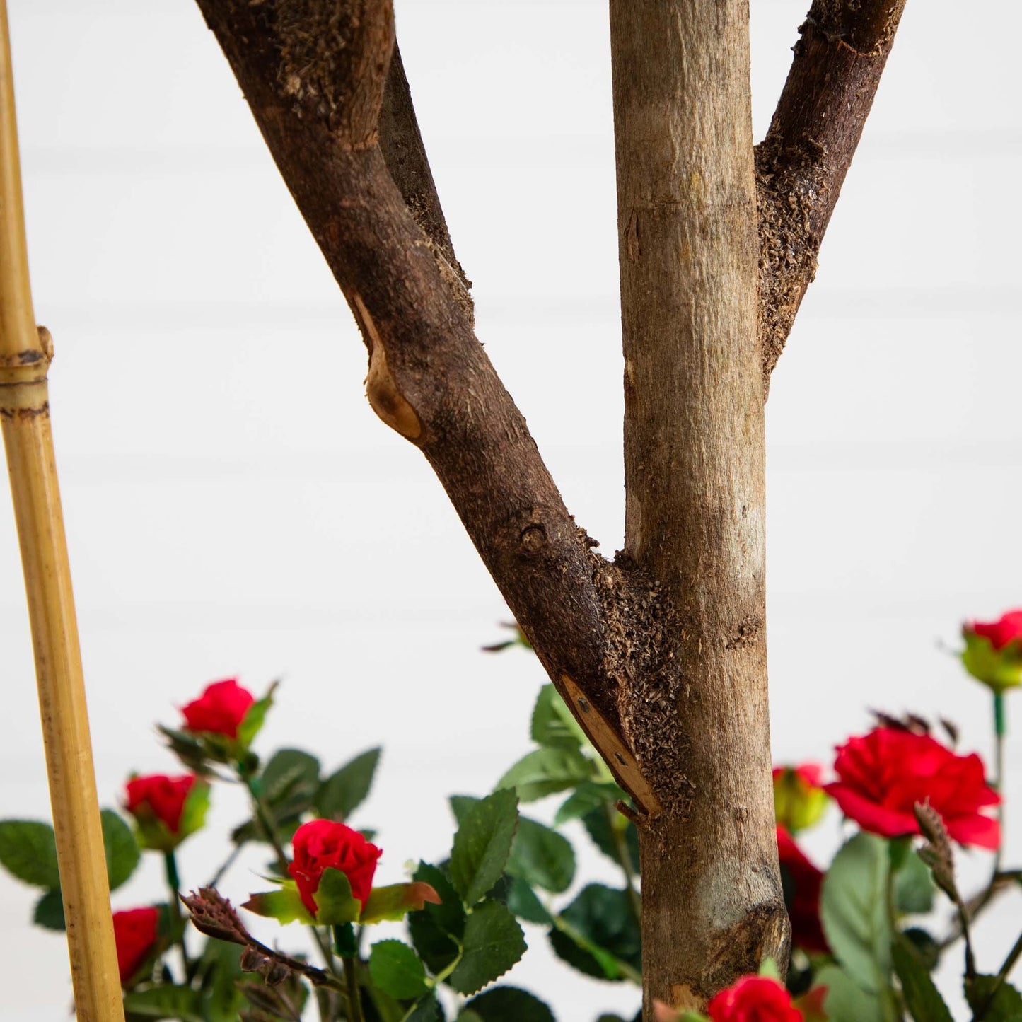 Mini árbol de rosas de seda de 5 pies